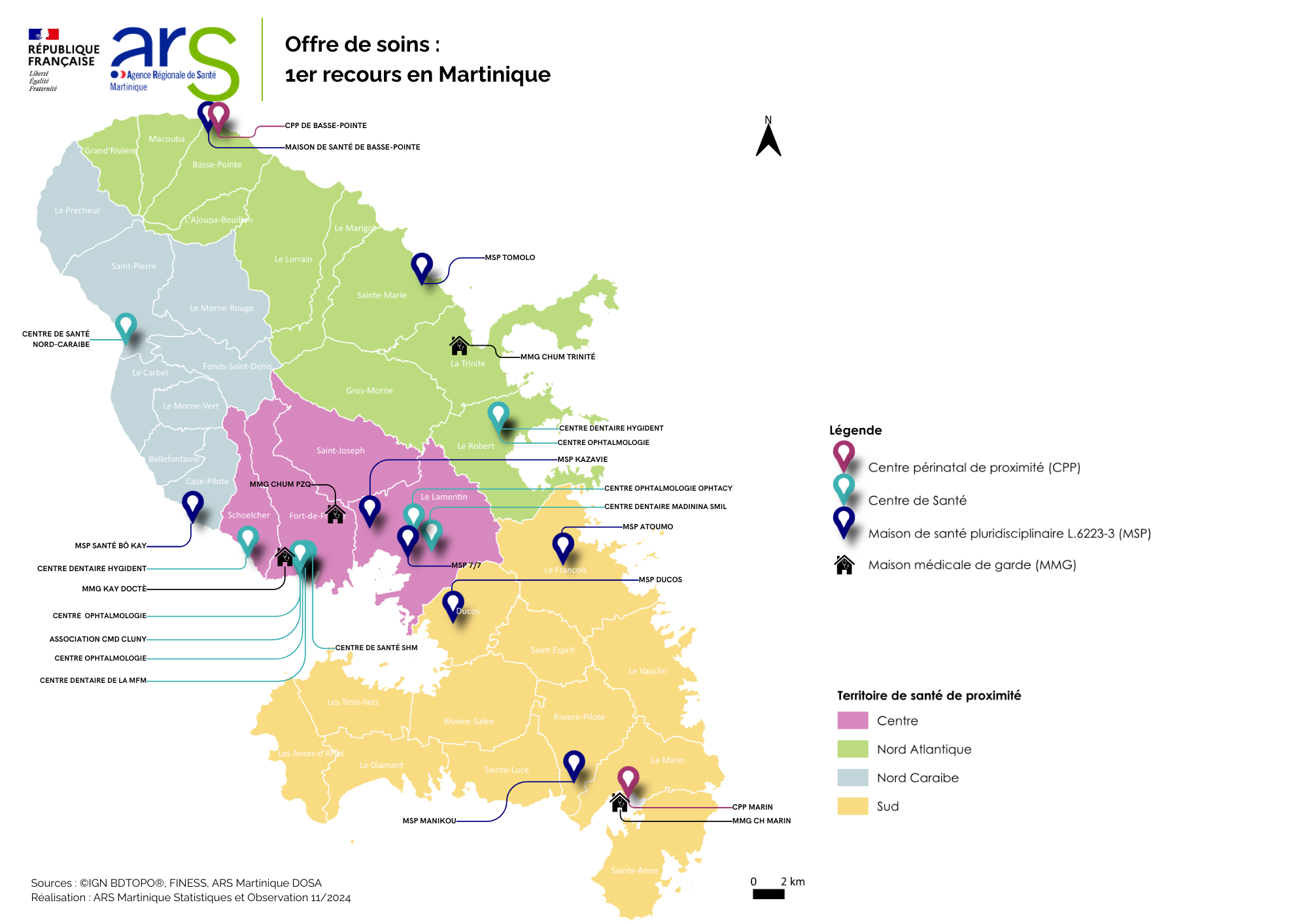 Structures de premier recours - 2024